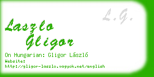 laszlo gligor business card