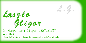 laszlo gligor business card